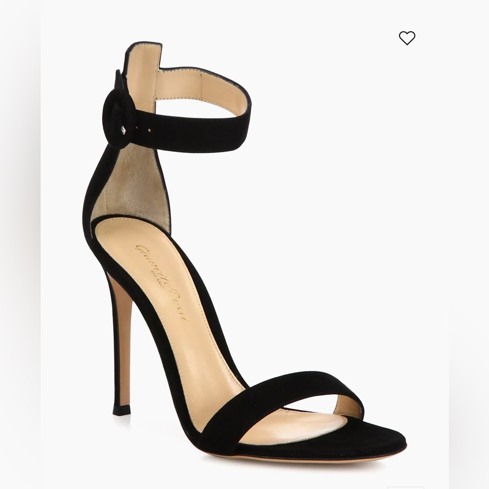 Gianvito Rossi Portofino Suede Heels